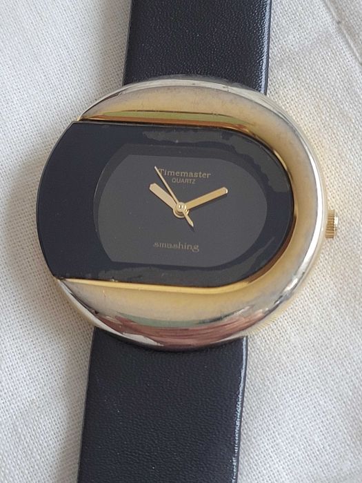 Zegarek Damski Timemaster Smashing Unikalny Design Pół Metal/Pół Szkło
