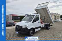 Mercedes-Benz Sprinter 514 2.2CDi, wywrotka JPM, klimatyzacja, bliźniaki  tempomat, HAK 3.5T, multifunkcja, KAT.B, serwis, 3 os, manual