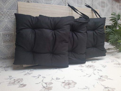 Zestaw 4 szt poduszek bawełnianych na krzesła