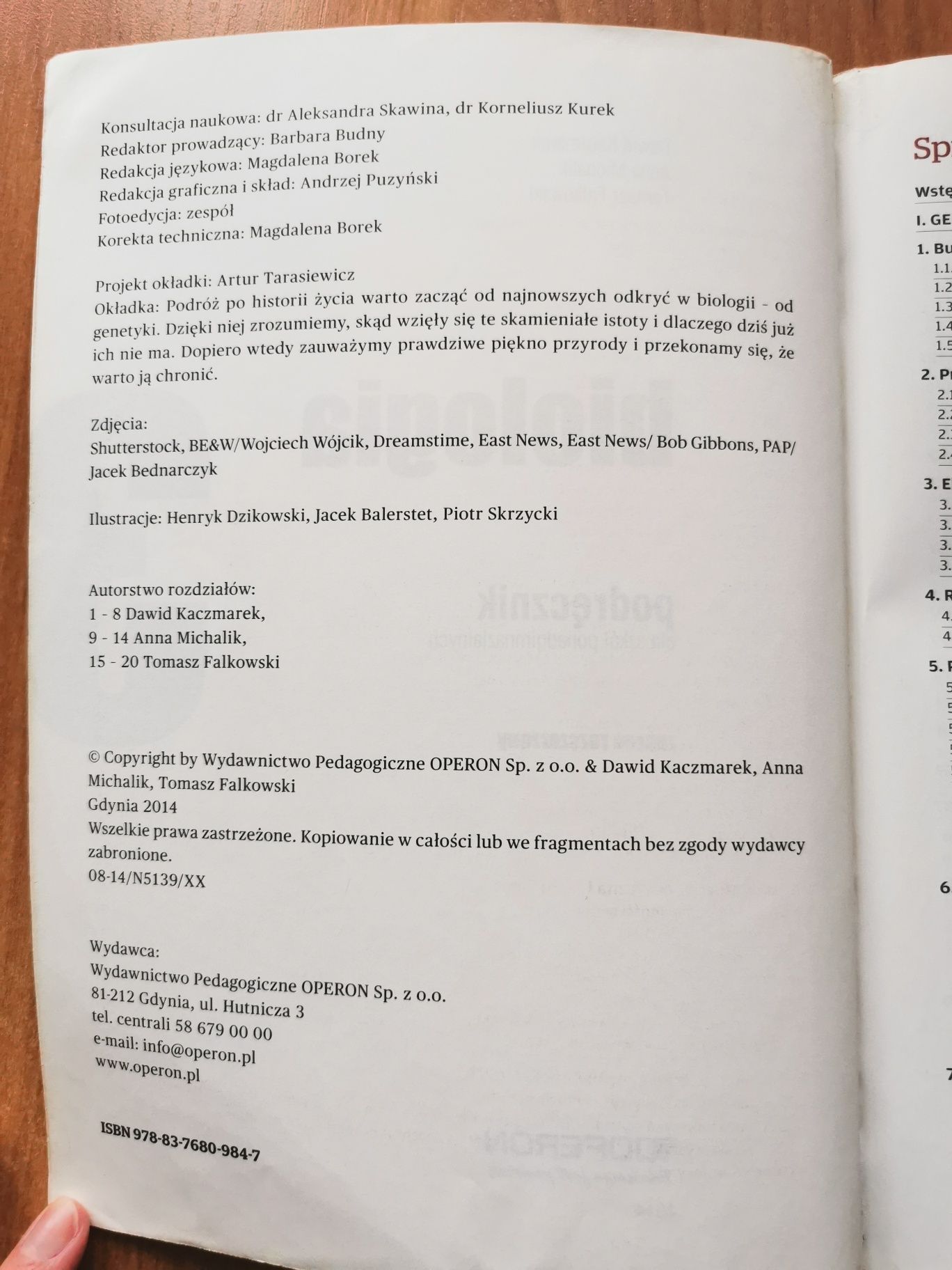 Podręcznik Biologia 3 zakres rozszerzony Operon