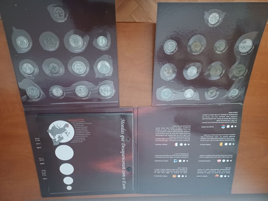 Coleção completa Moedas que Desapareceram com o Euro