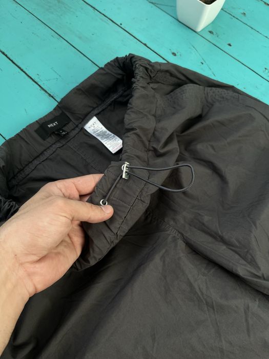 Штаны парашуты на утяжках снизу Next, размер S-M, карго штаны, y2k