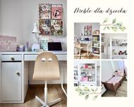 Perfekcyjny zestaw mebli dziecięcych Bellamy Fino + łóżko, biurko IKEA