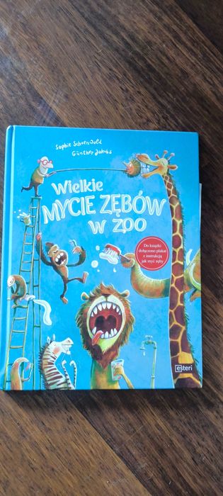 Książka Wielkie mycie zębów w Zoo z plakatem