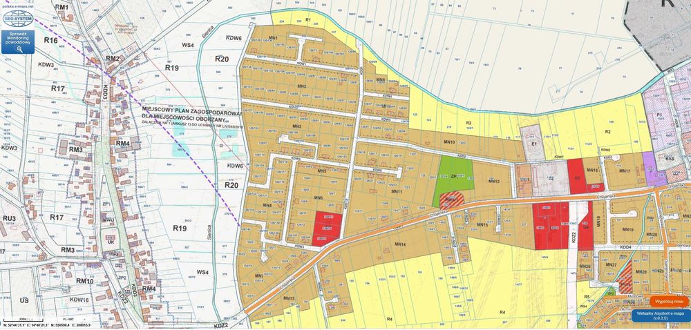 Działka budowlana DĘBNO ul. Chojeńska 1690m2 JESZCZE NOWSZA CENA