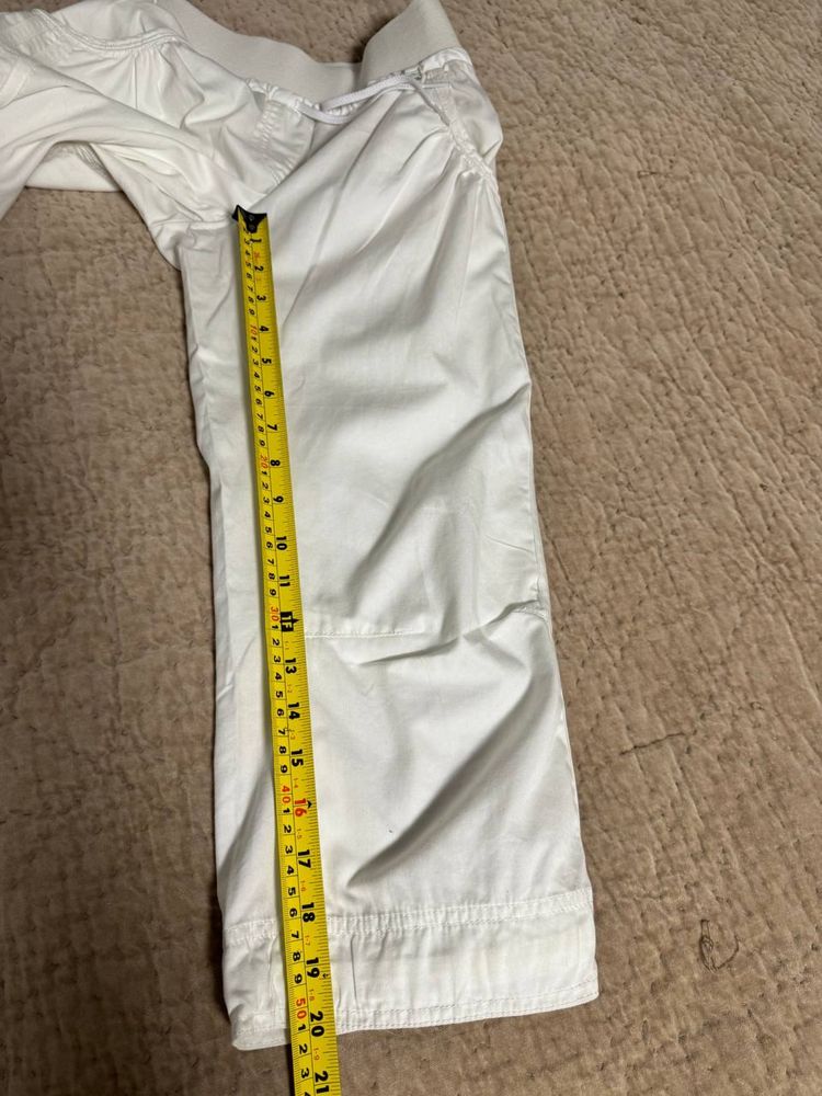 Adidas штани капрі жіночі білі розмір S (UK 10)