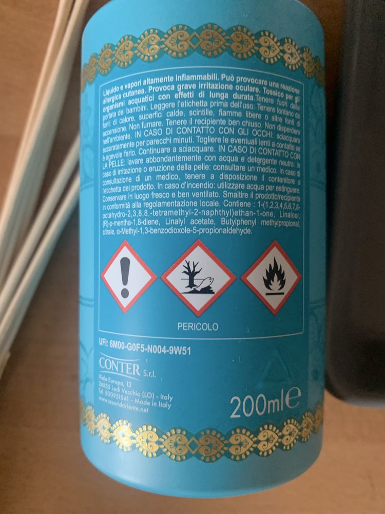 NOWE Tesori d'Oriente patyczki zapachowe 200 ml