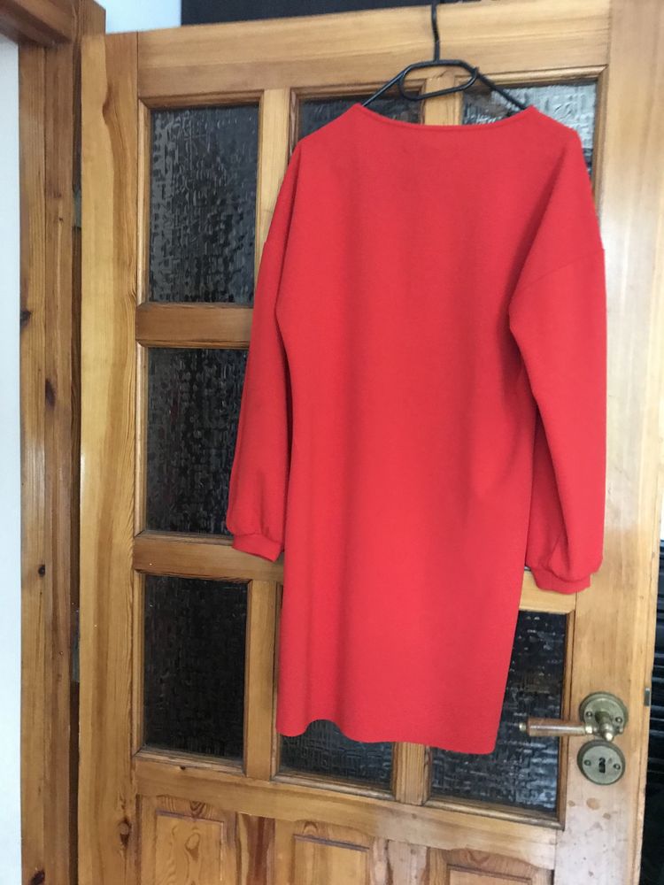 Amisu czerwona sukienka r S