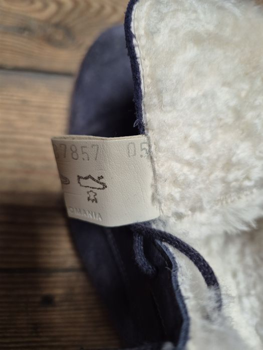 Buty skórzane z wełną 42