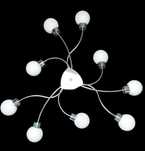Lampa sufitowa szklana