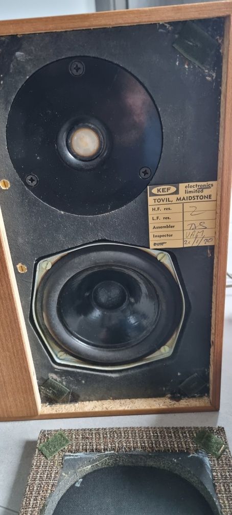 Vintage głośniki Kef plus Wzmacniacz Rotel