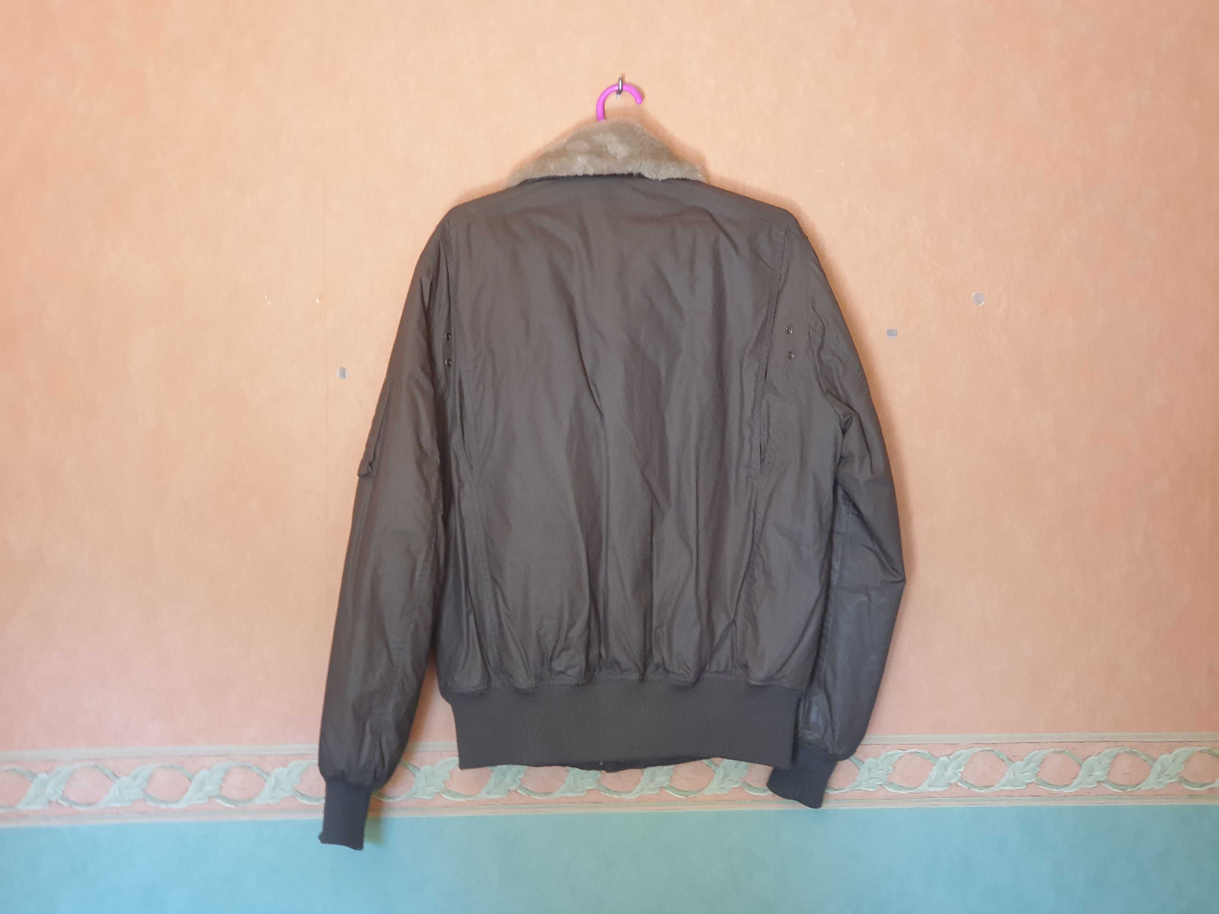 Kurtka  męska zimowa , H&M -  odcień zieleni rozmiar 50 , 175-100 - M