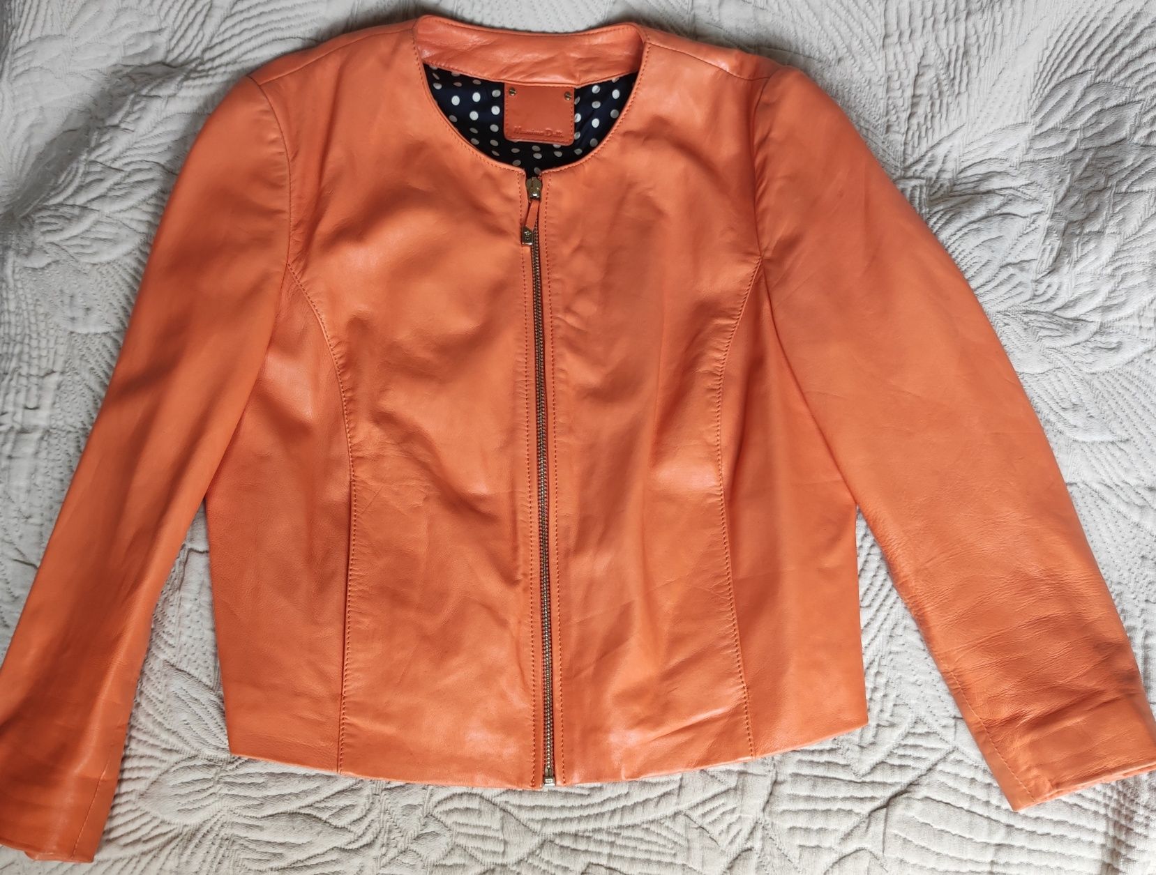 Куртка Massimo Dutti жіноча ( 100% тоненька  шкіра)
