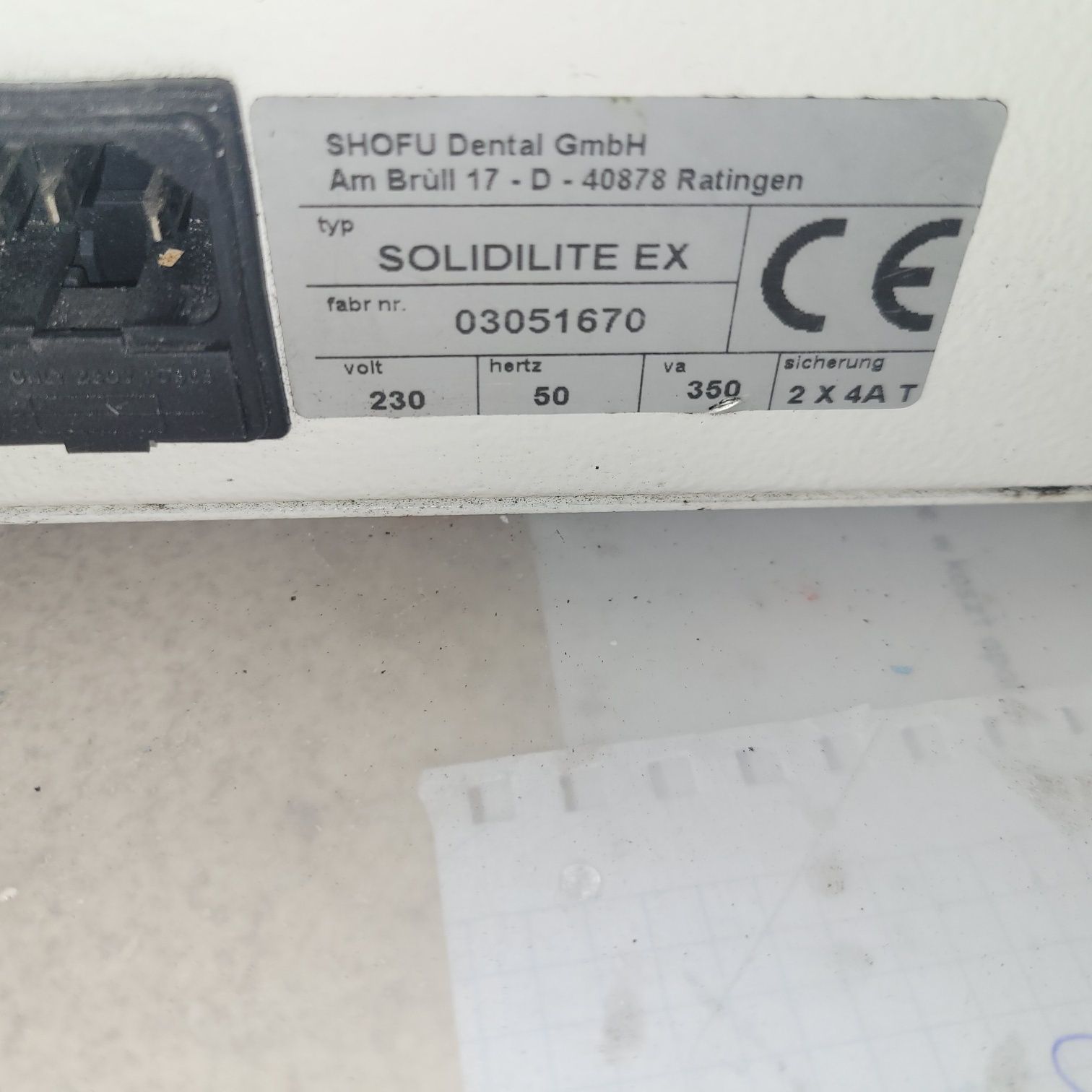 Protetyczna lampa Shofu do polimeryzacji swiatlotwardzalnej
