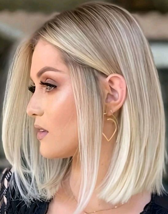 Peruka blond krurka prosta darmowa dostawa
