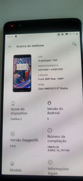Oneplus 3 - 64GB + Capa e Ring (novos)