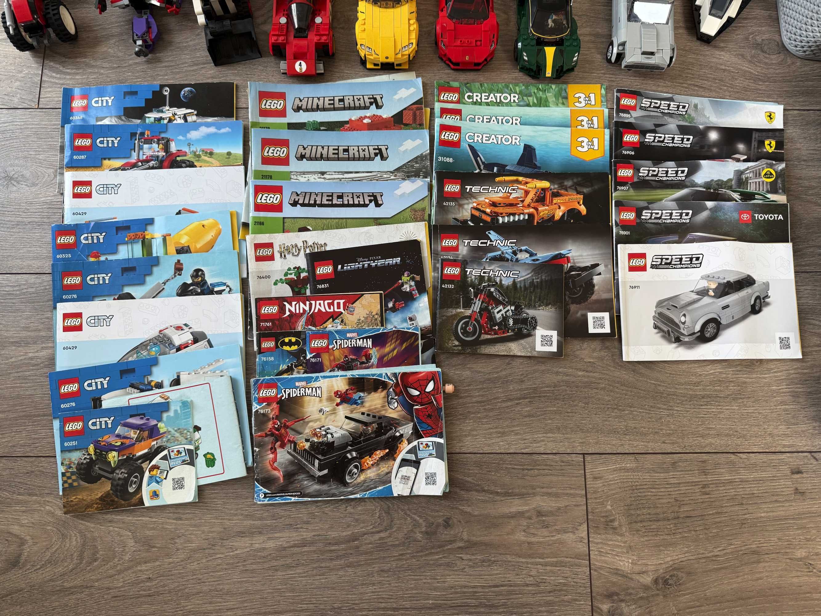 LEGO – Kolekcja ponad 6000 klocków! Zestawy z instrukcjami + dodatkowe