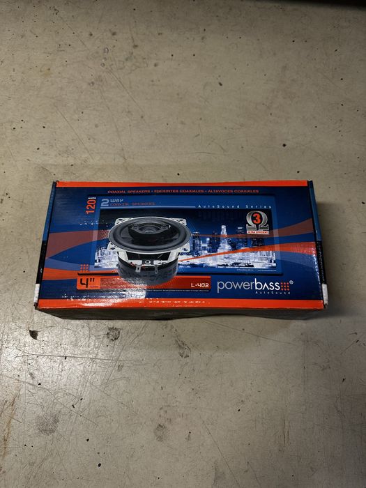 Głośniki samochodowe PowerBass L-402 – 120W 4” – NOWE!