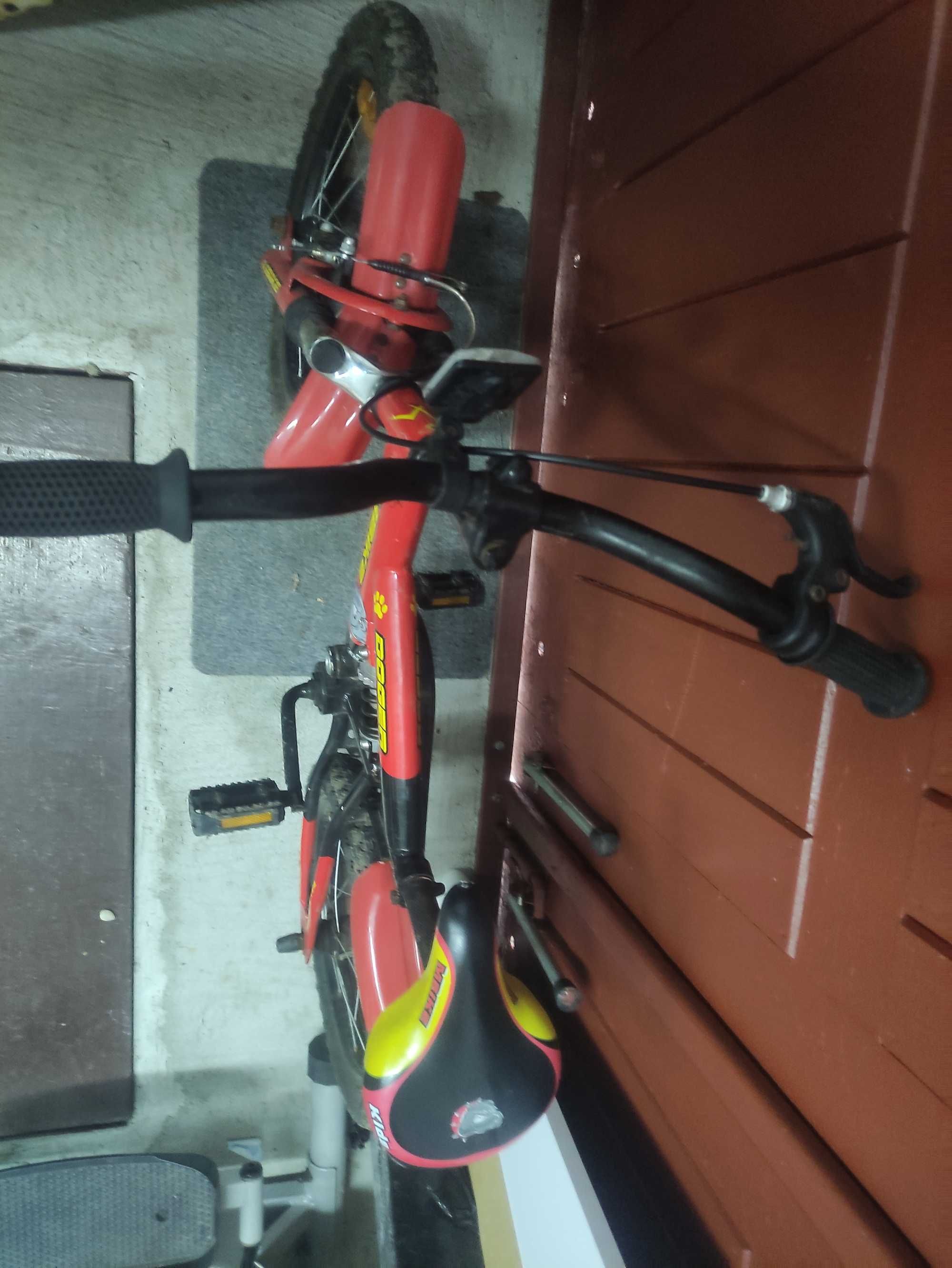 Rower dziecięcy M-bike Doger 16 cali + boczne kółka do nauki jazdy