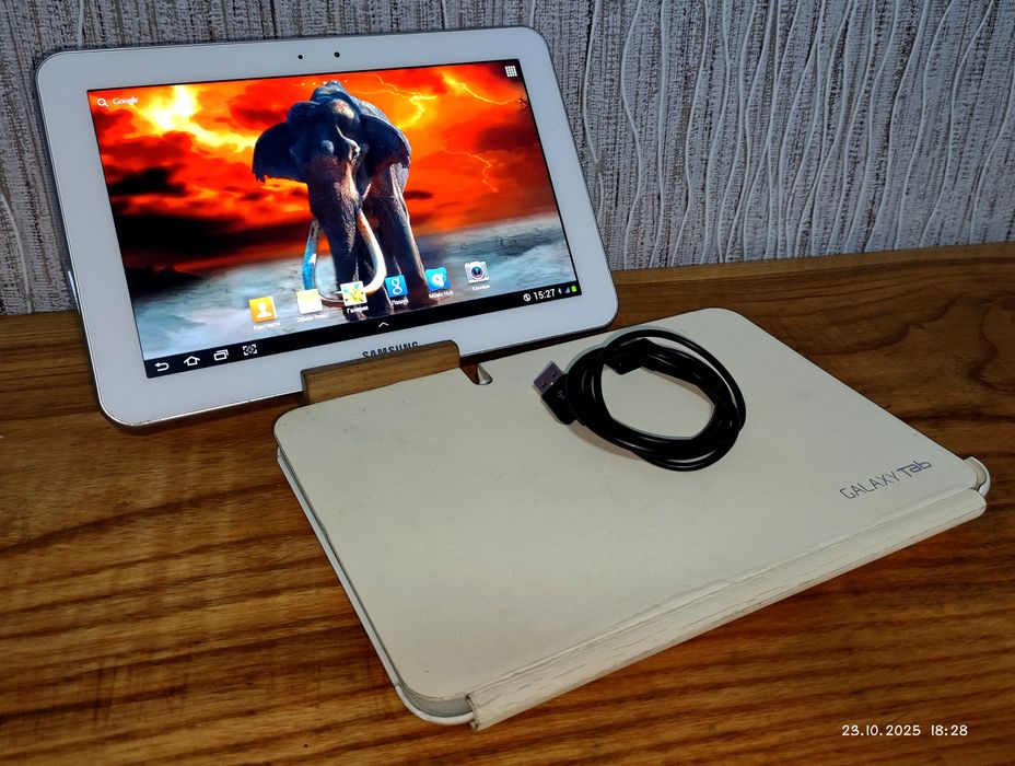 Планшет 10 дюймов на 1 сим 4G LTE Samsung Galaxy Tab 2/16 + чехол