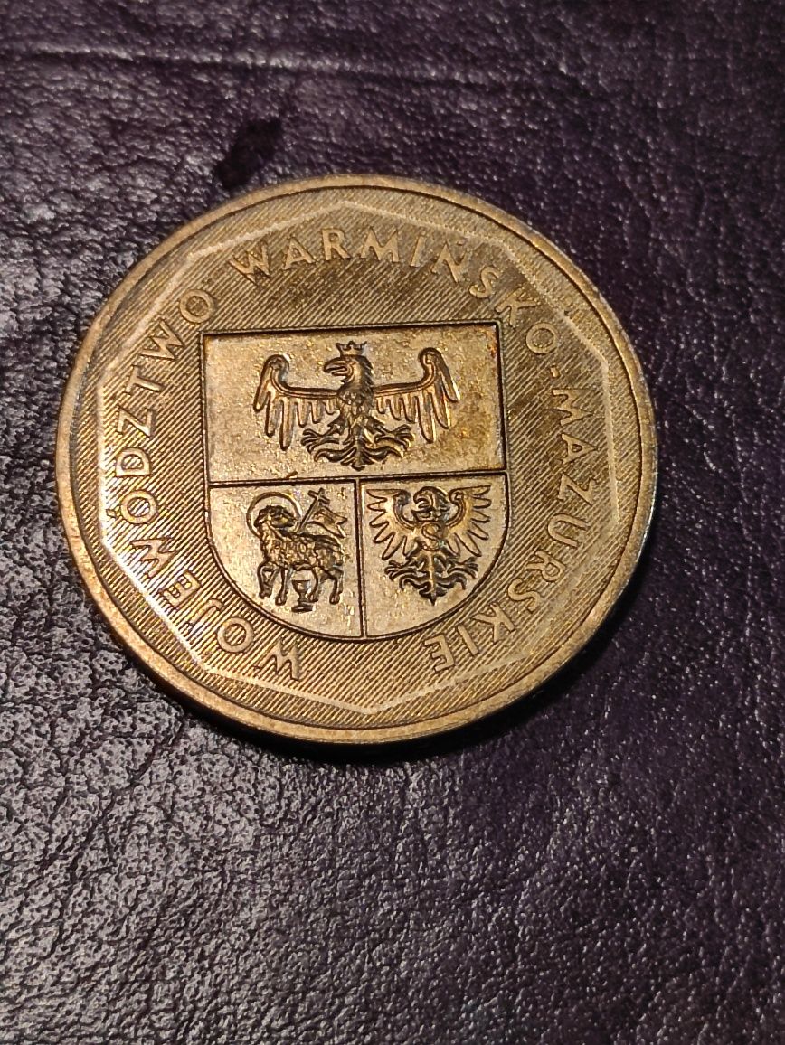 Moneta 2zł Województwo Warmińsko-Mazurskie