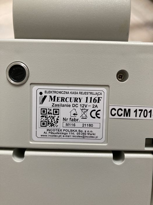 Kasa fiskalna Mercury 116F jak nowa