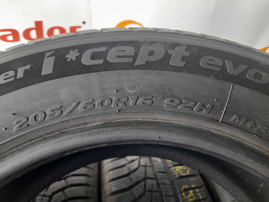 Зимові шини 205/60 R16 Hankook winter i*cept evo 2 85%залишок