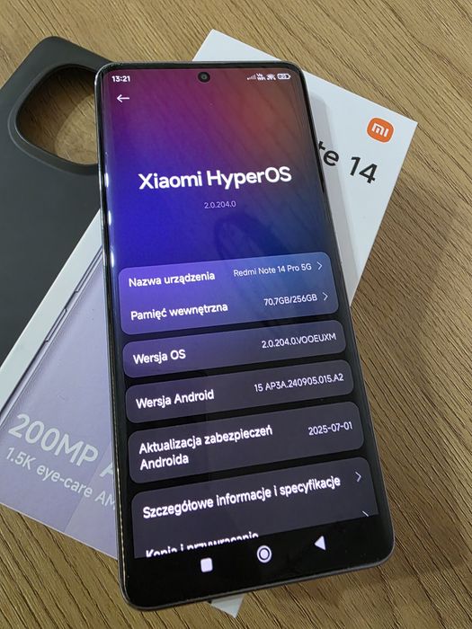 Xiaomi Redmi Note 14 PRO 5g 8/256 Jak nowy
