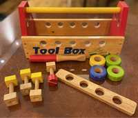 Tool Box drewniana skrzynka na narzędzia.