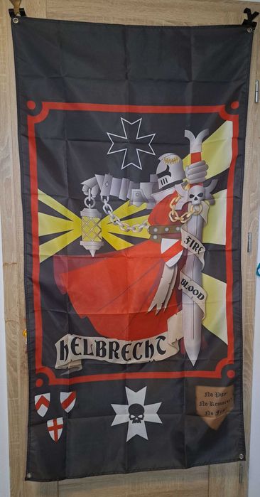 Warhammer 40K Helbrecht Black Templars Flaga Banner