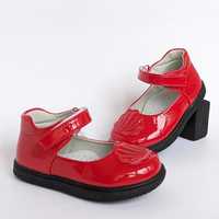 Лакові червоні туфельки для дівчинки,шкіряна устілка,20,21,22,23,24,25