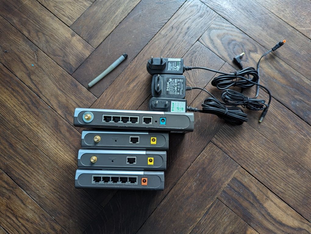 D-link zestaw switch, wireless router, wireless board