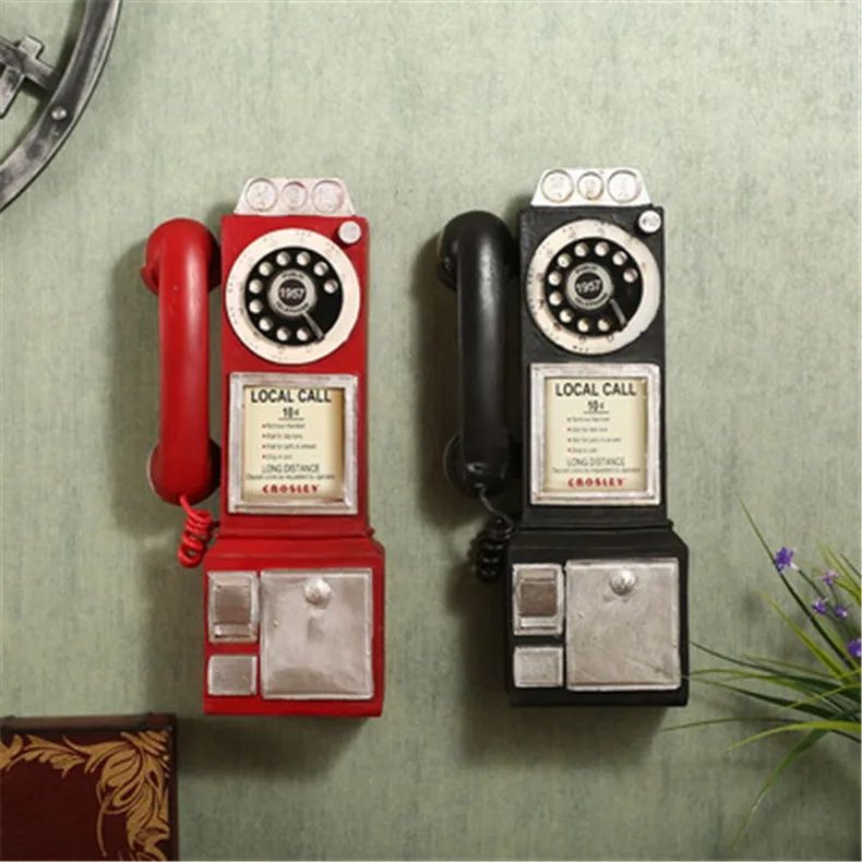 Artigo decorativo a imitar telefone antigo