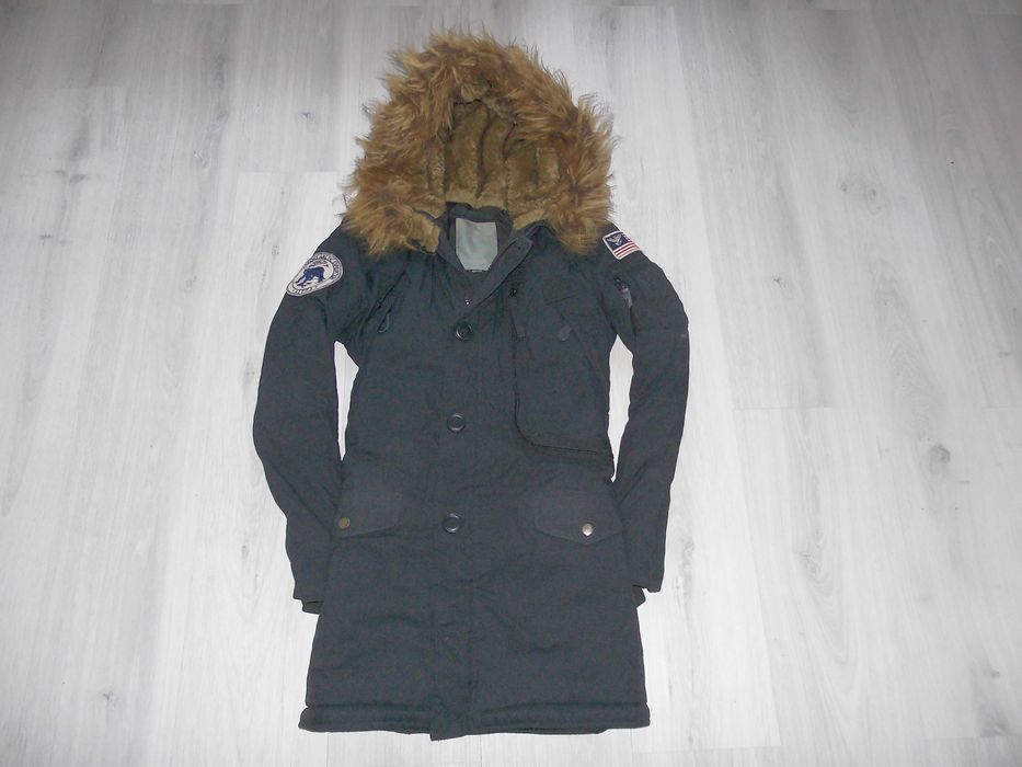 Alpha Industries Original Parka Damska Płaszcz Vintage M BDB