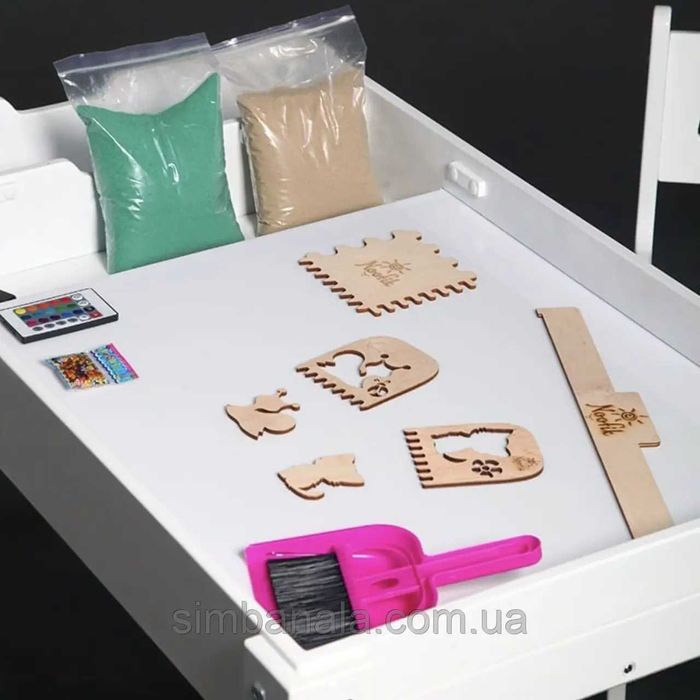 Дитячий світловий столик-пісочниця для малювання піском та ін. занять