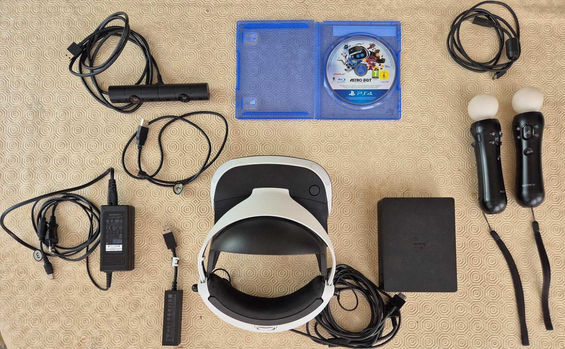 Playstation Vr+ Ps Câmera+ Ps Motion Controllers e outros acessorios