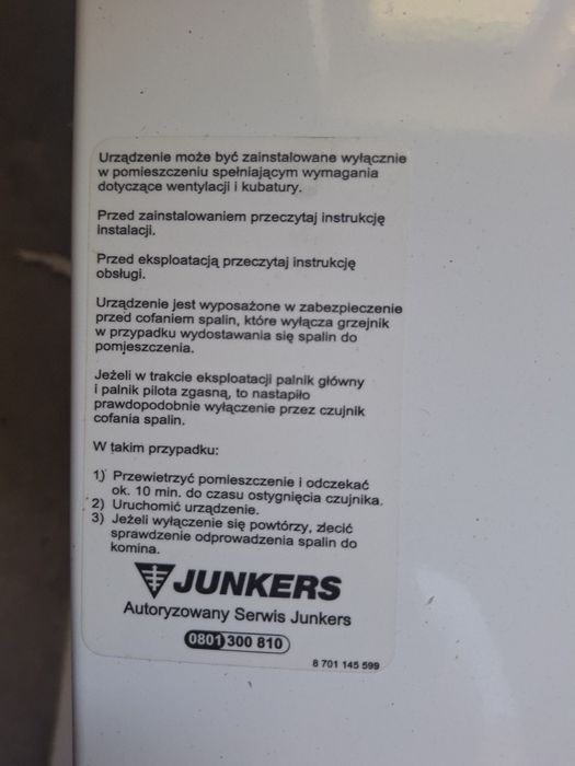 Junkers stan bardzo dobry