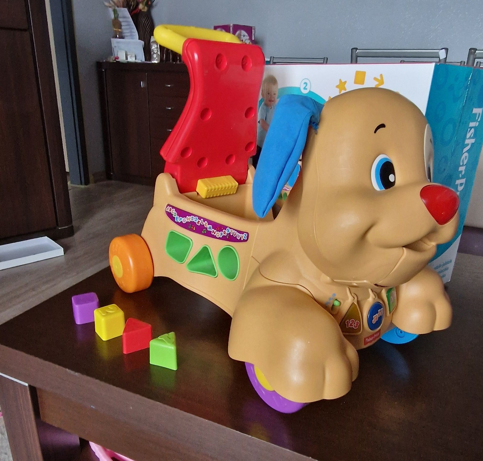 Chodzik Jeździk Pchacz Piesek Fisher Price