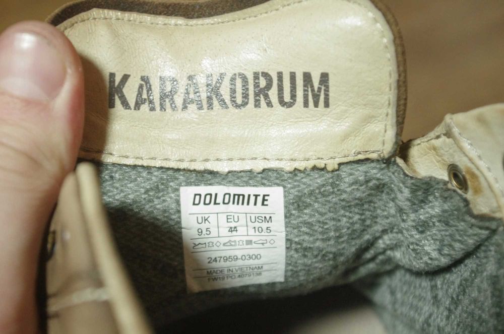 Трекінгові кросівки Dolomite Karakorum Gtx Gore Tex brown оригінал 44р