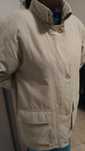 Parka a 3/4 em cor Creme