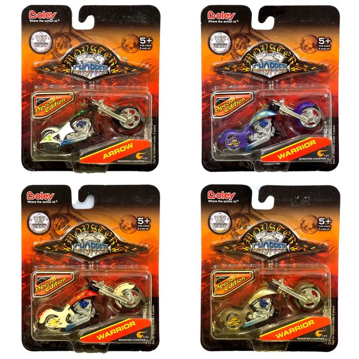 Motos Monster Chopper Escala 1:31