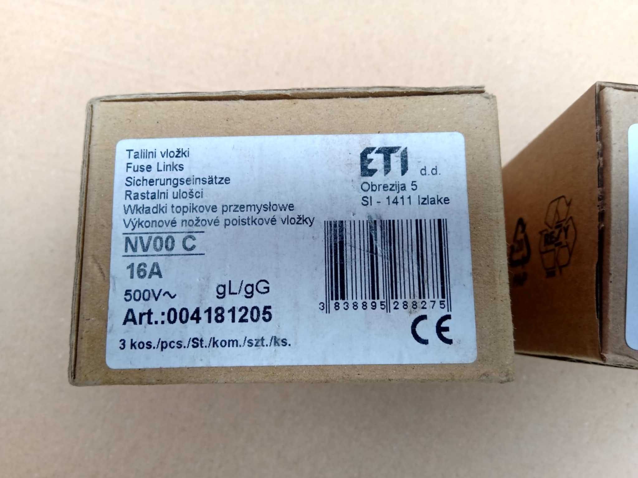 Bezpieczniki topikowe, zwłoczne 16A / 20A.