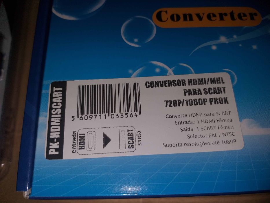 Distribuidor HDMI 4K e conversor video HDMI para SCART