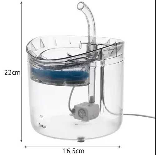 Поїлка-фонтан для собак і котів автоматичний. 2000 мл. PURLOV 20700.