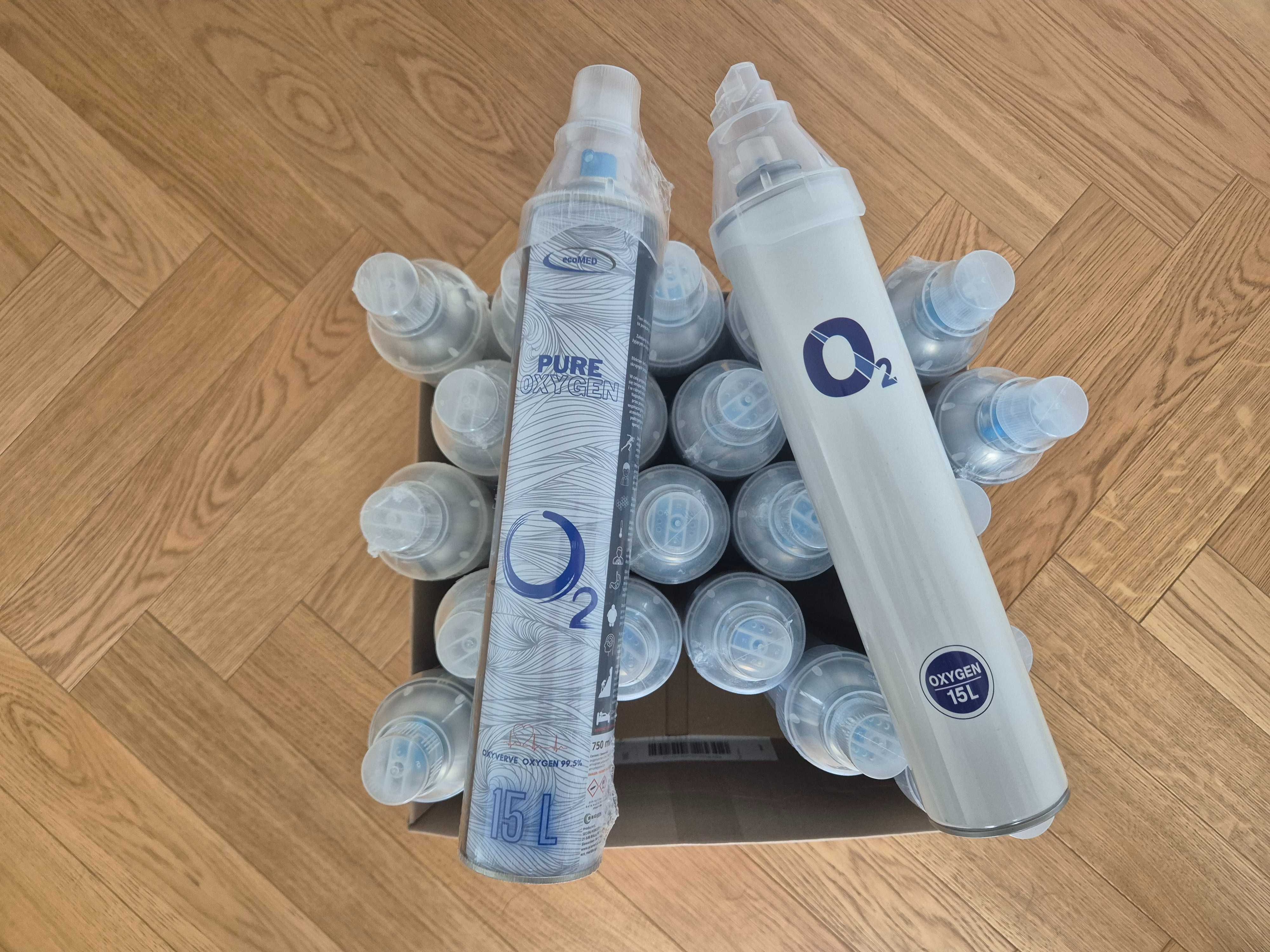 Tlen inhalacyjny w puszce Ecomed - tlen w puszce do inhalacji 15l