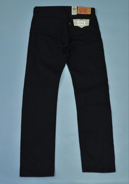 Levis 501 Black оригинал новые джинсы мужские штаны чёрные размер 36