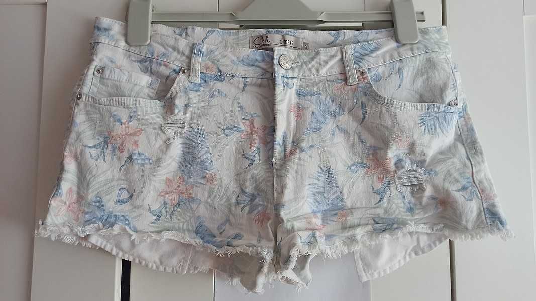 C&A jeasnowe spodenki we wzory 42 / XL