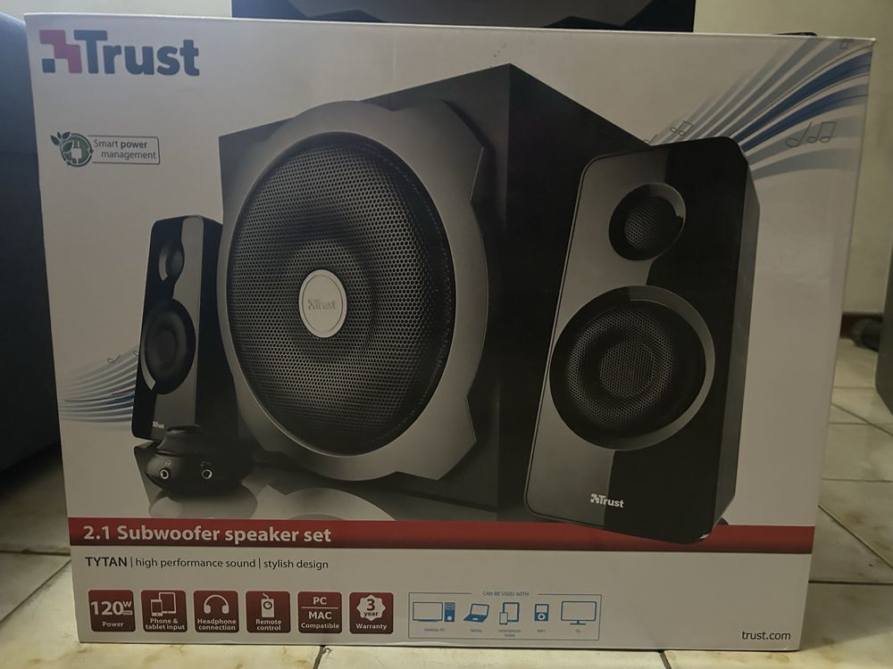 Colunas trust 2.1 speaker set