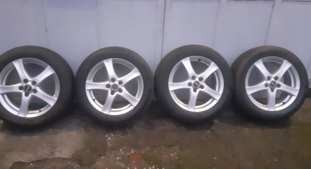 4 koła 17('alofelg) 5x115 opony zima 225/55R17 astra, cascada, zafira,