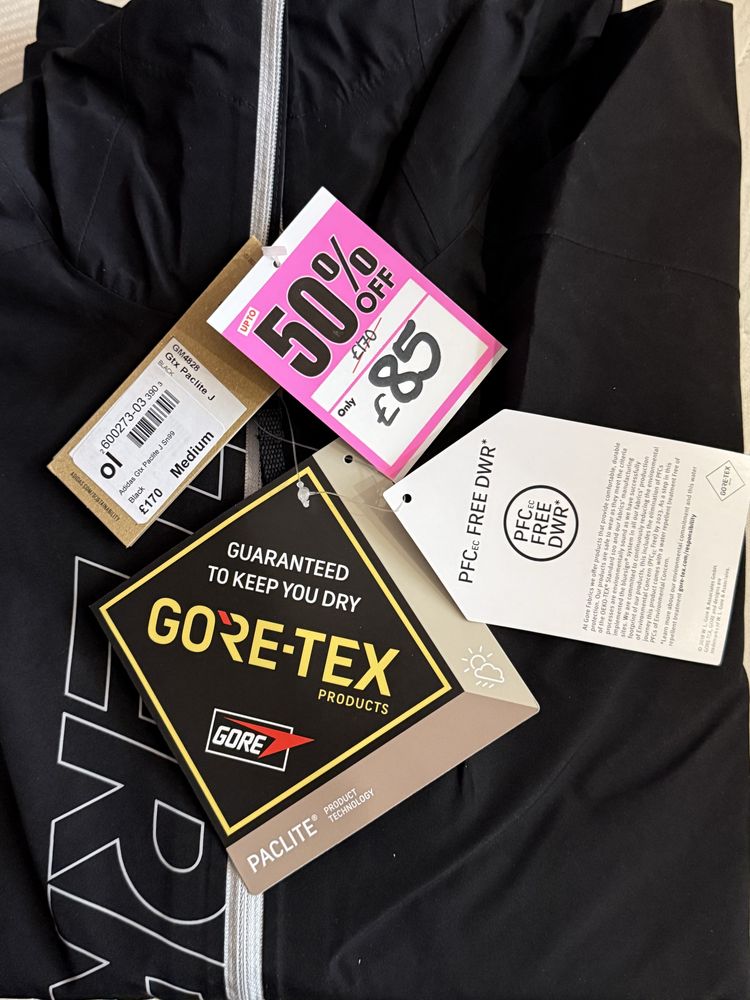 Вітровка Adidas Terrex Gore-Tex Paclite Rain Jacket .Оригінал. / S,M /
